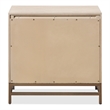 Maklaine Transitional Wood 2-Drawer Nightstand in Light Oak Finish