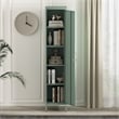 Maklaine 15 Single Locker Storage Cabinet with 5 Adjustable Shelves in Green