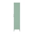 Maklaine 15 Single Locker Storage Cabinet with 5 Adjustable Shelves in Green