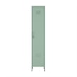Maklaine 15 Single Locker Storage Cabinet with 5 Adjustable Shelves in Green