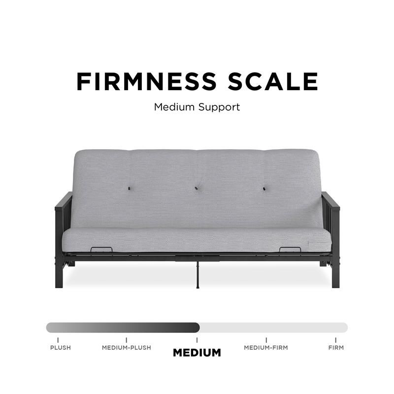 Maklaine Full Metal Arm Futon with 6