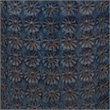 Maklaine Coastal Handmade Ceramic Side Table in Dark Blue/Gray