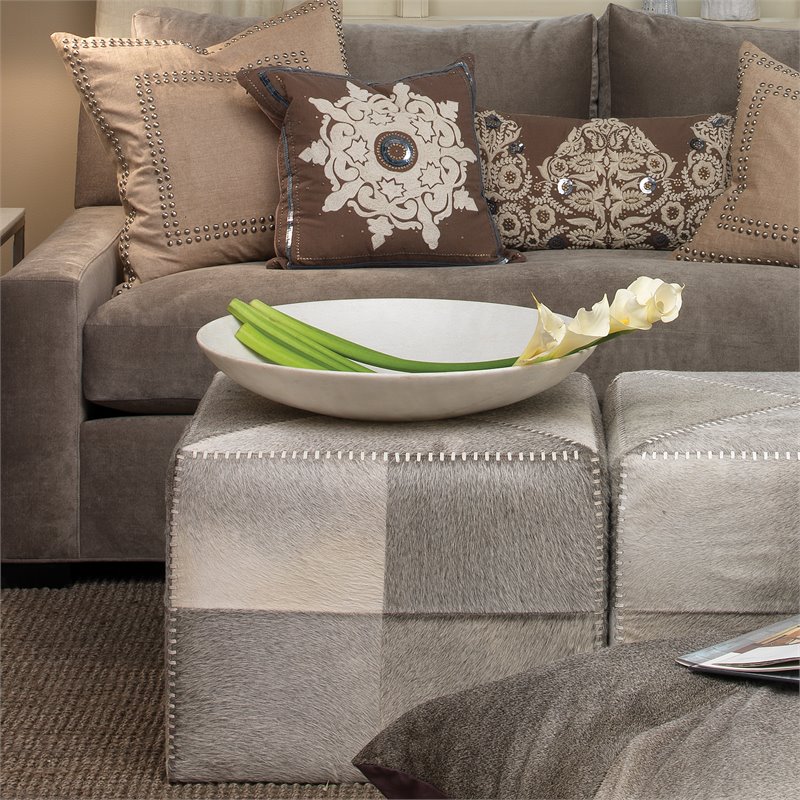 Maklaine Extra Large Contemporary Marble Bowl in White Finish