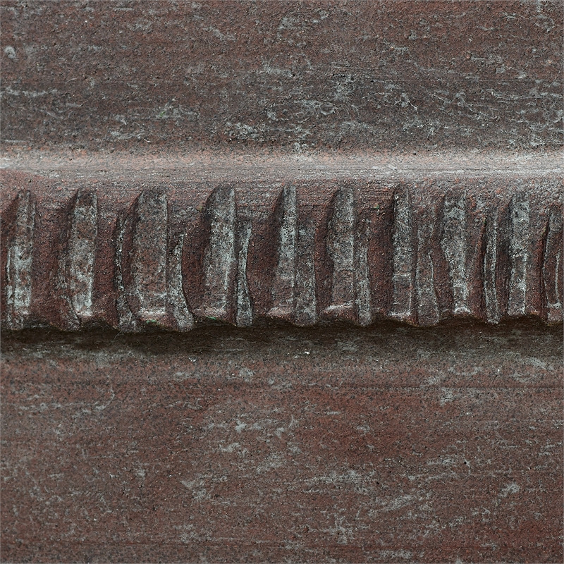 Maklaine 1-Light Linen & Ceramic Table Lamp in White/Dark Gray