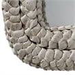 Maklaine Wall Mounted Hand-woven Natural Corngrass Braided Frame Mirror