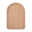 Maklaine Wall Mounted Hand-woven Natural Corngrass Braided Frame Mirror