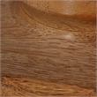 Maklaine Hand-Carved Mango Wood Table Lamp in Natural with Linen Shade