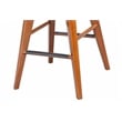 Maklaine Wood Counter Height Swivel Counter Stool in Walnut Finish