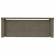 Maklaine 48 inch Wide Solid Wood Transitional Entryway Bench in Farmhouse Gray