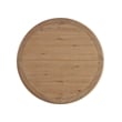 Maklaine Contemporary Accent Wood Round Dining Table in Tan Finish