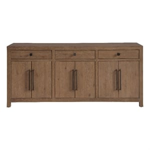 Maklaine Modern / Contemporary Accent Wood Credenza in Brown