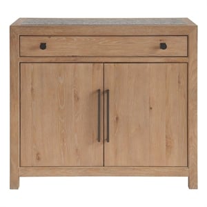 Maklaine Modern / Contemporary Accent Wood Bar Cabinet in Tan Finish