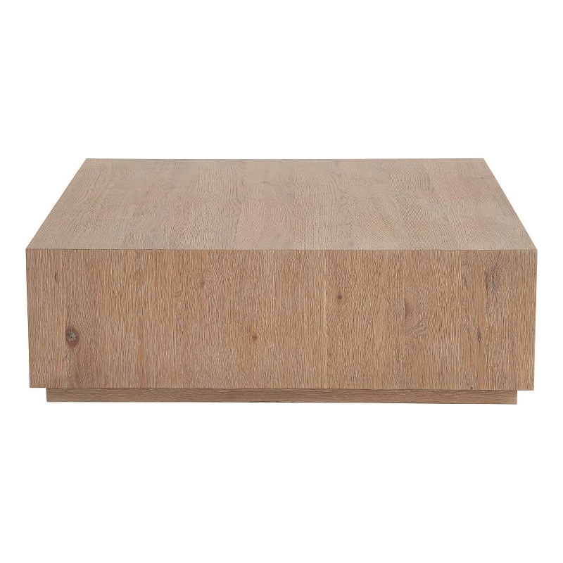 Maklaine Contemporary Accent Wood Square Cocktail Table in Espresso