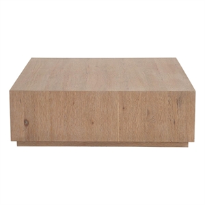 Maklaine Contemporary Accent Wood Square Cocktail Table in Espresso