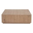 Maklaine Contemporary Accent Wood Square Cocktail Table in Espresso