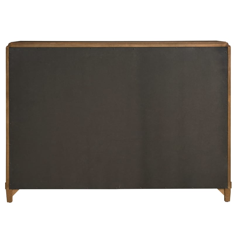 Maklaine Modern / Contemporary Accent Wood Chest in Brown Finish