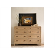 Maklaine Modern / Contemporary Accent Wood Chest in Tan Finish