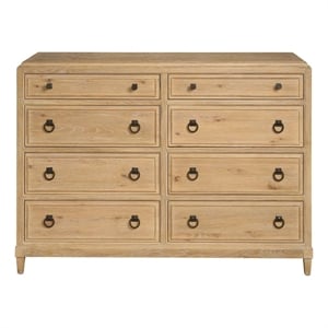 Maklaine Modern / Contemporary Accent Wood Chest in Tan Finish
