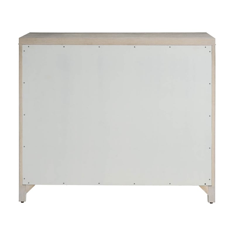 Maklaine Modern / Contemporary Accent Wood Chest in Gray Finish