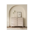Maklaine Modern / Contemporary Accent Wood Chest in Gray Finish