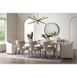 Maklaine Contemporary Accent Wood Dining Table in Gray Finish
