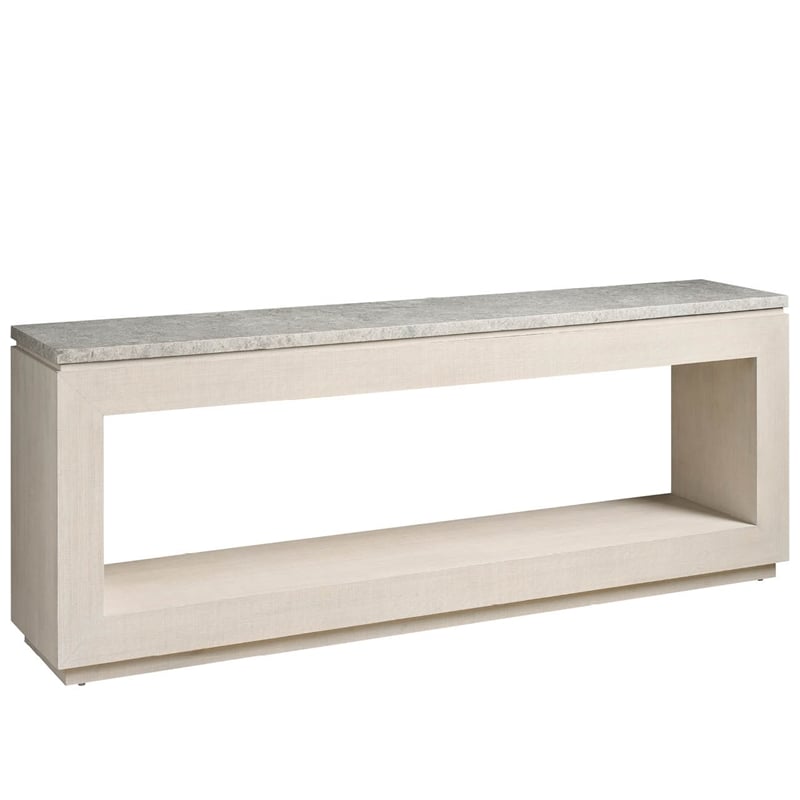 Maklaine Contemporary Accent Monet Console Table in Gray Finish