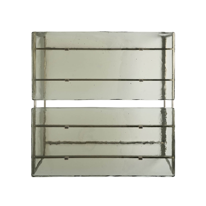 Maklaine Contemporary Accent Metal Cocktail Table in Gray Finish