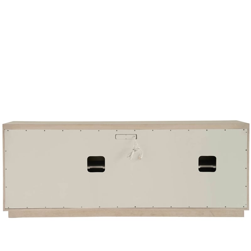 Maklaine Modern / Contemporary Accent Wood Credenza in Gray Finish