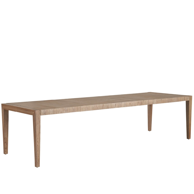 Maklaine Contemporary Accent Wood Dining Table in Tan Finish