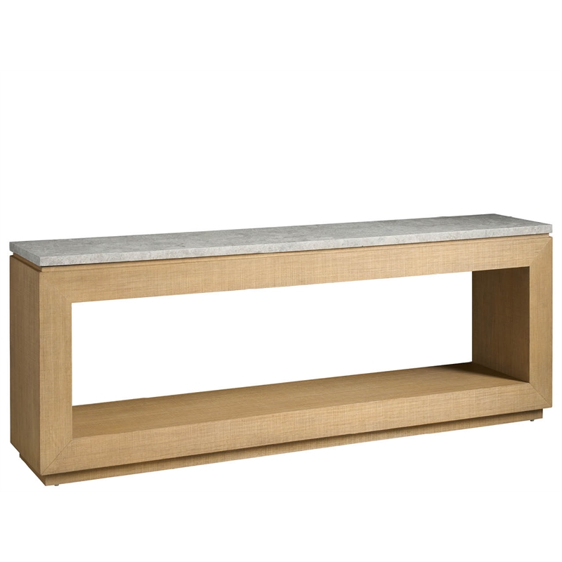 Maklaine Contemporary Accent Monet Console Table in Gray Finish