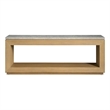 Maklaine Contemporary Accent Monet Console Table in Gray Finish