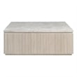 Maklaine Modern / Contemporary Accent Cocktail Table in Gray