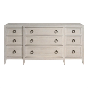 Maklaine Modern / Contemporary Accent Wood Dresser in Gray Finish