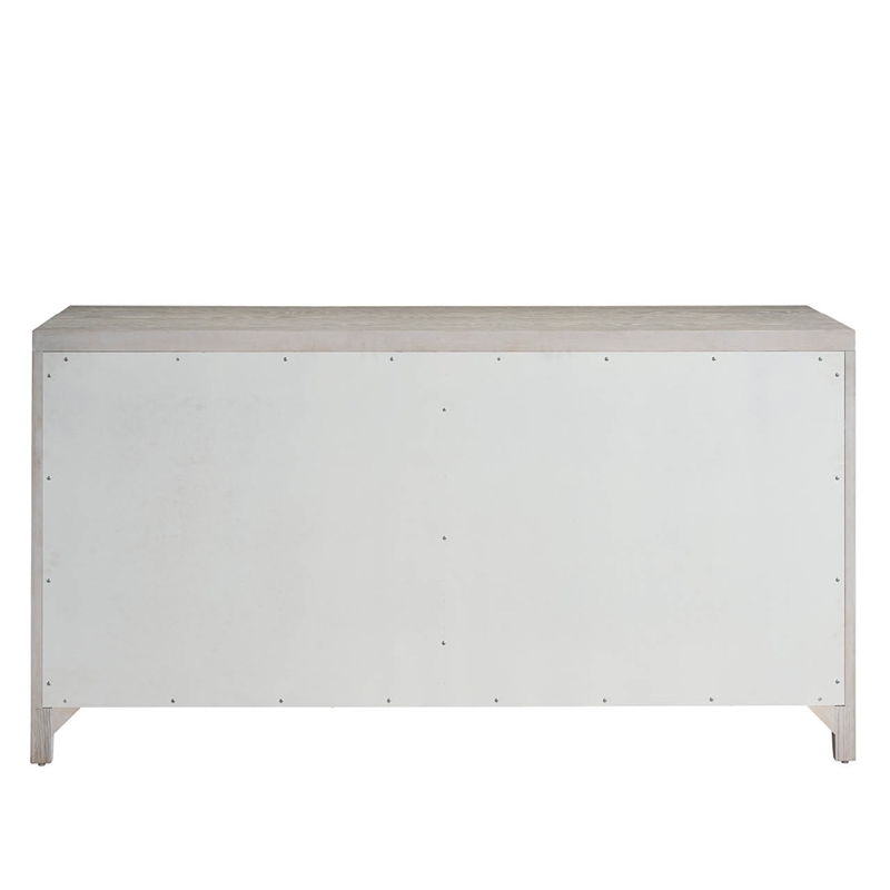 Maklaine Modern / Contemporary Accent Wood Dresser in Gray Finish