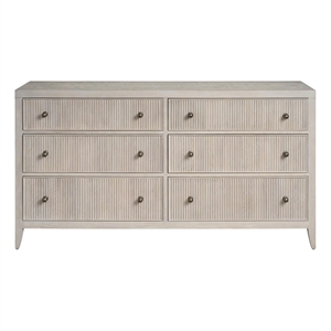 Maklaine Modern / Contemporary Accent Wood Dresser in Gray Finish