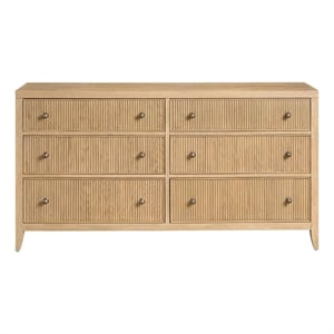 Maklaine Modern / Contemporary Accent Wood Dresser in Tan Finish