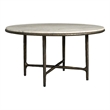 Maklaine Contemporary Accent Wood Round Dining Table in Brown