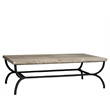 Maklaine Contemporary Accent Wood Cocktail Table in Brown Finish