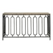 Maklaine Modern / Contemporary Accent Wood Console in Brown Finish