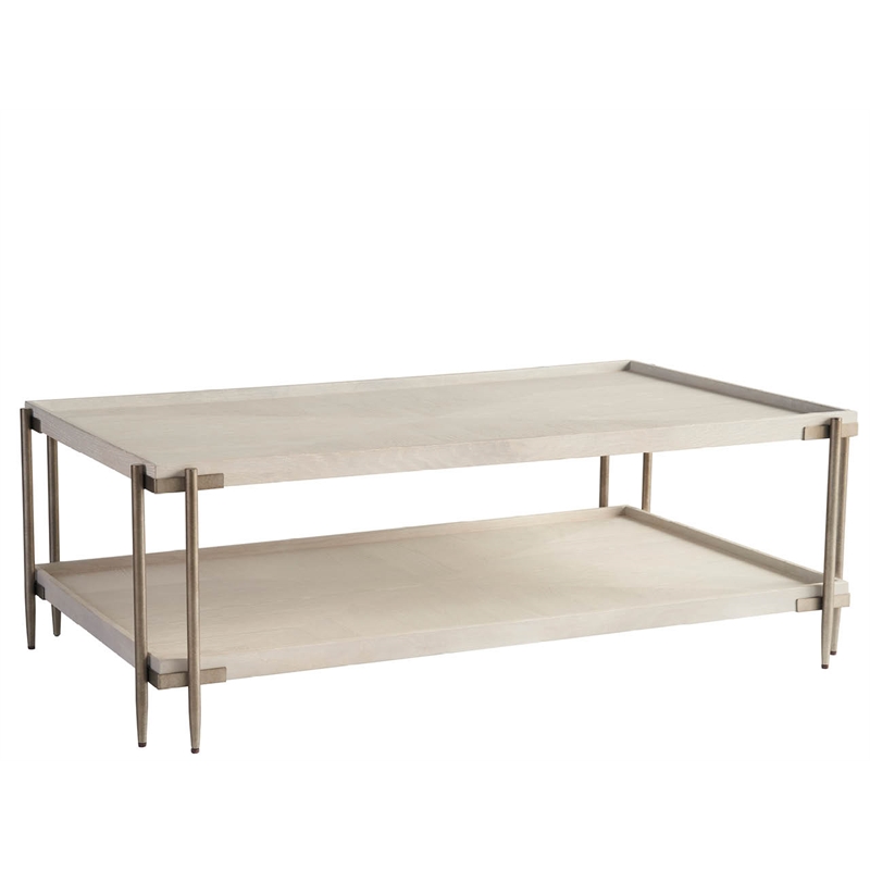 Maklaine Contemporary Accent Cocktail Wood Table in Gray Finish