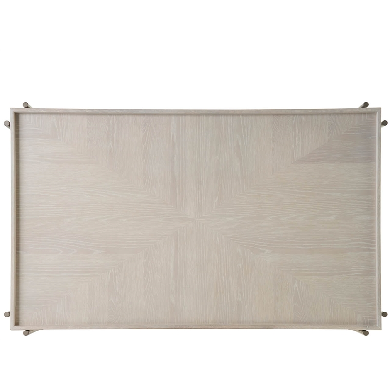 Maklaine Contemporary Accent Cocktail Wood Table in Gray Finish