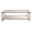 Maklaine Contemporary Accent Cocktail Wood Table in Gray Finish
