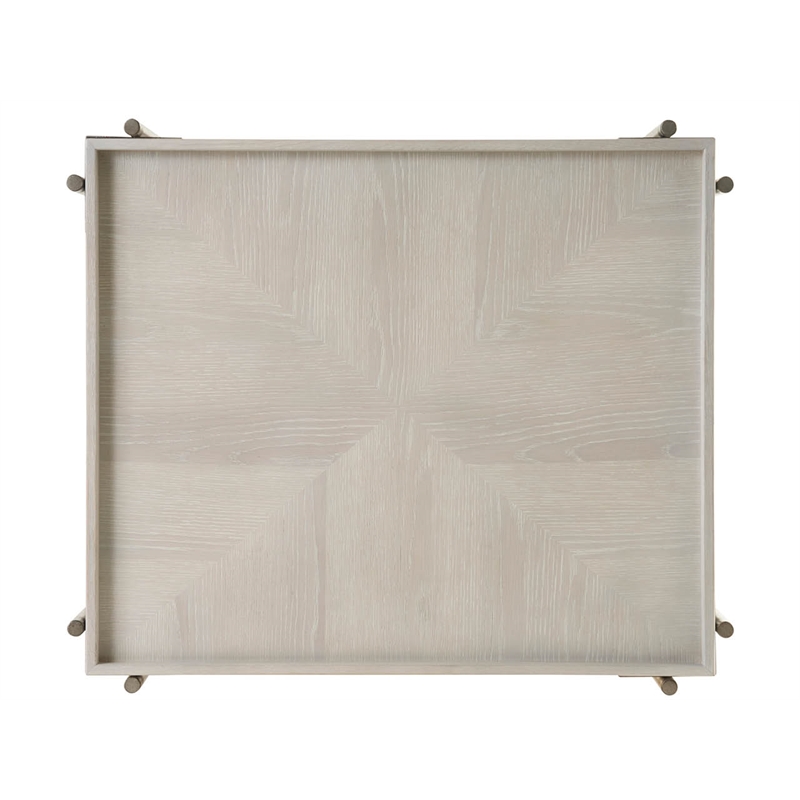 Maklaine Modern / Contemporary Accent End Wood Table in Gray