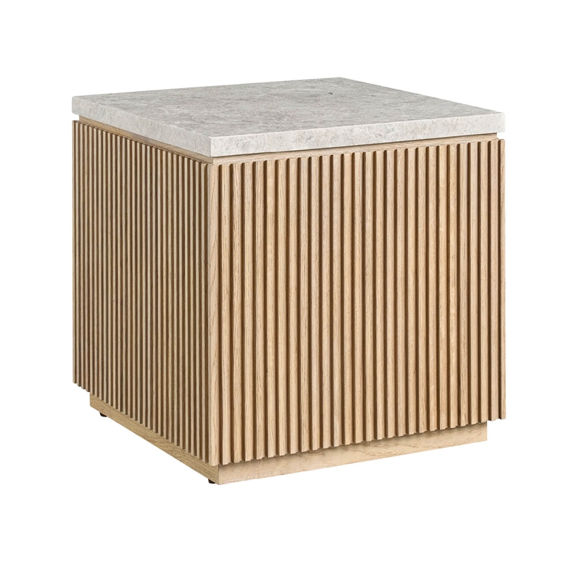 Maklaine Modern / Contemporary Accent Side Table in Tan Finish