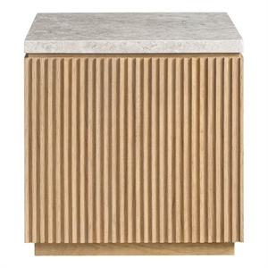 Maklaine Modern / Contemporary Accent Side Table in Tan Finish