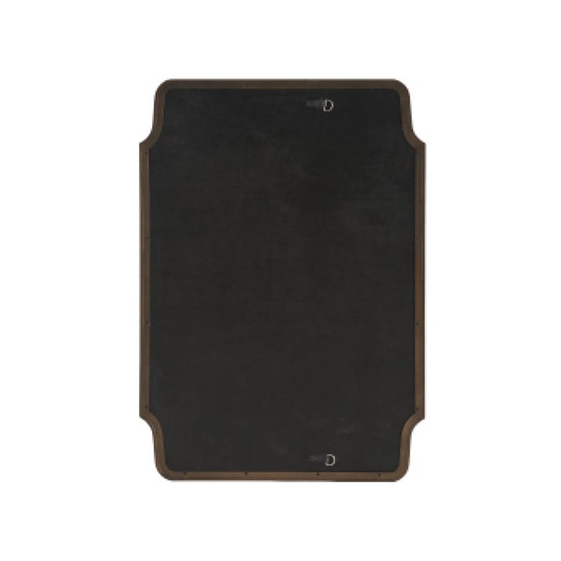 Maklaine Modern / Contemporary Accent Wood Mirror in Brown Finish