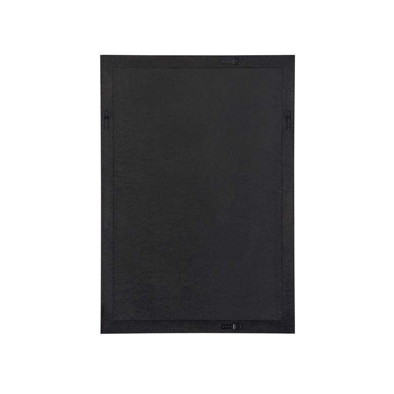 Maklaine Modern / Contemporary Accent Wood Mirror in Brown Finish