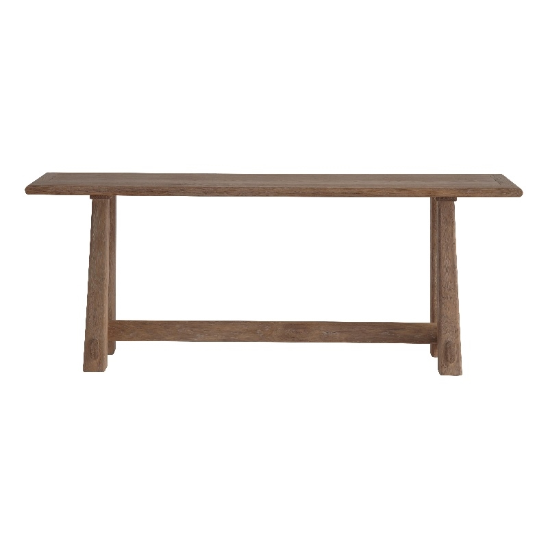 Maklaine Contemporary Accent Wood Console Table in Brown Finish