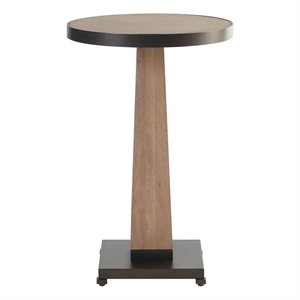 Maklaine Modern / Contemporary Accent Metal Spot Table in Tan Finish