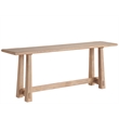 Maklaine Contemporary Accent Wood Console Table in Tan Finish